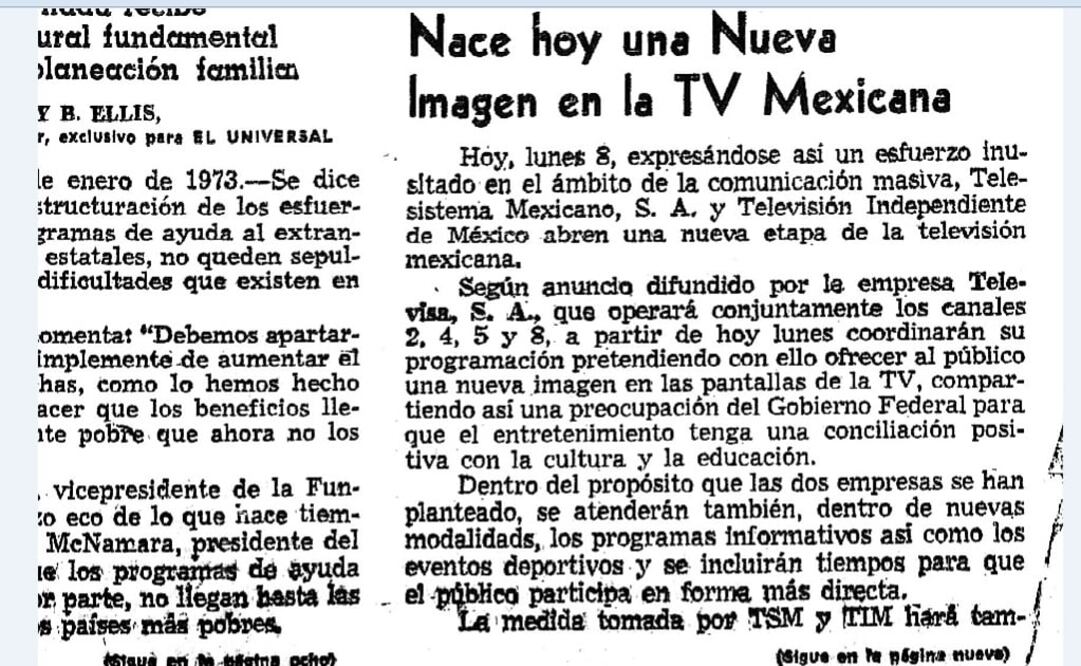 El día que nació el monopolio de Televisa