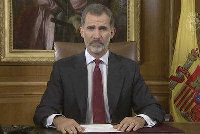 Felipe VI ve deslealtad en autoridades de Cataluña