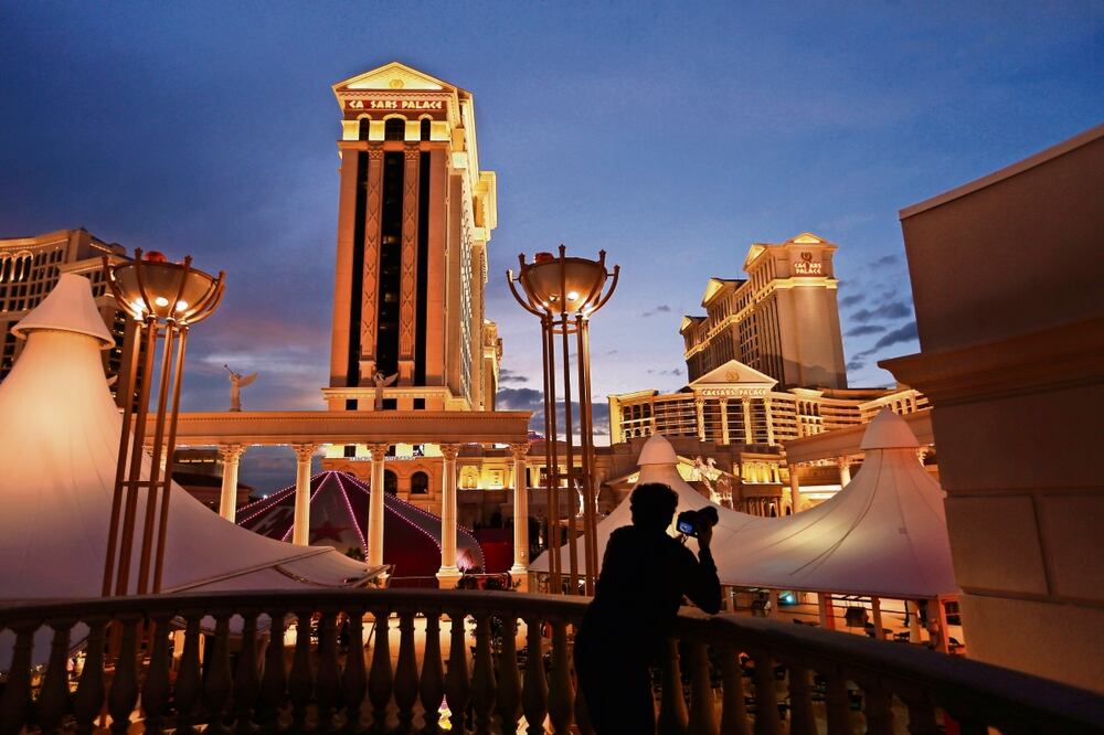 El hotel y casino Caesars Palace en Las Vegas, el 12 de enero de 2015. Foto: AP