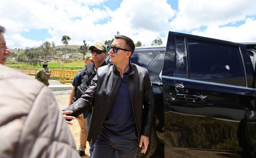 Presidente de Ecuador, Daniel Noboa. Foto: X @Sanchezmendieta