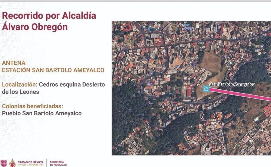 La Línea 5 conectará las zonas altas de Álvaro Obregón, Magdalena Contreras y Benito Juárez. Foto Especial