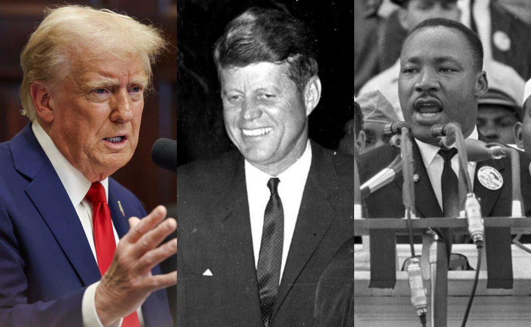Trump ordena desclasificar archivos sobre asesinatos de Kennedy y Martin Luther King Jr. Foto: Especial