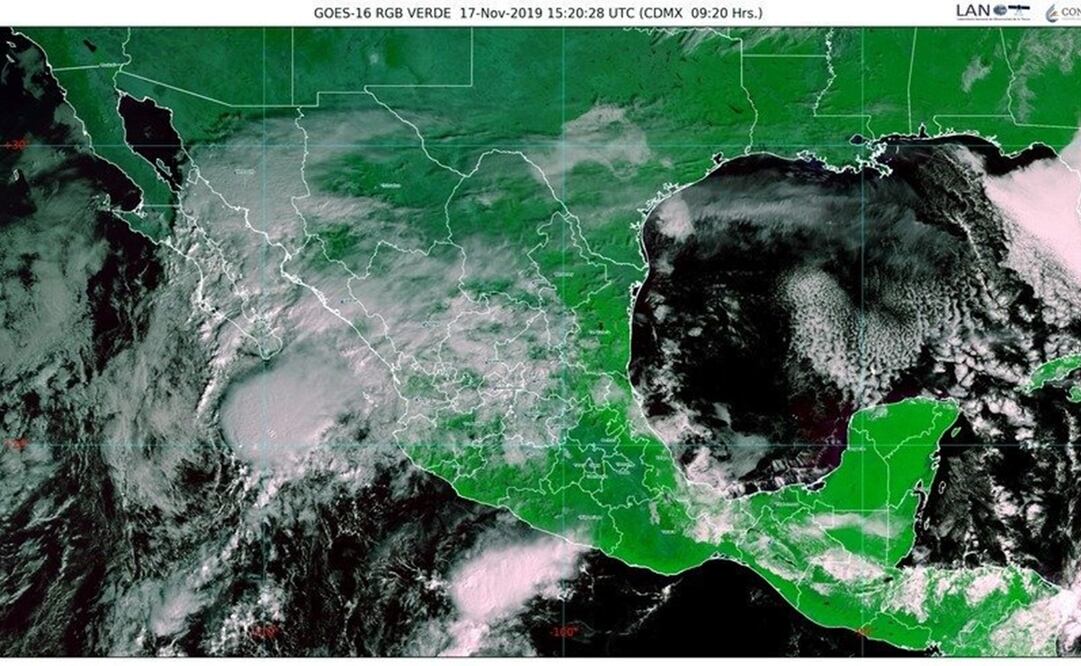 Los remanentes de Raymond ocasionaran una fuerte entrada de humedad hacia el noroeste, norte y occidente del país. Foto: Twitter @conagua_clima