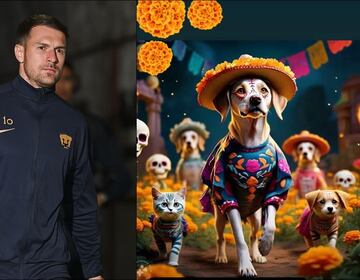 Aaron Ramsey: Se une a la celebración del Dia de Muertos y rinde homenaje a su perrita 'Halo'