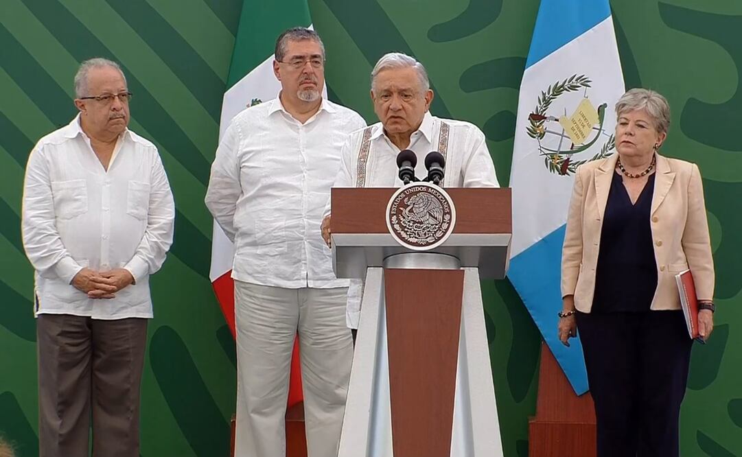 Reunión bilateral México - Guatemala en Tapachula. Foto: Captura
