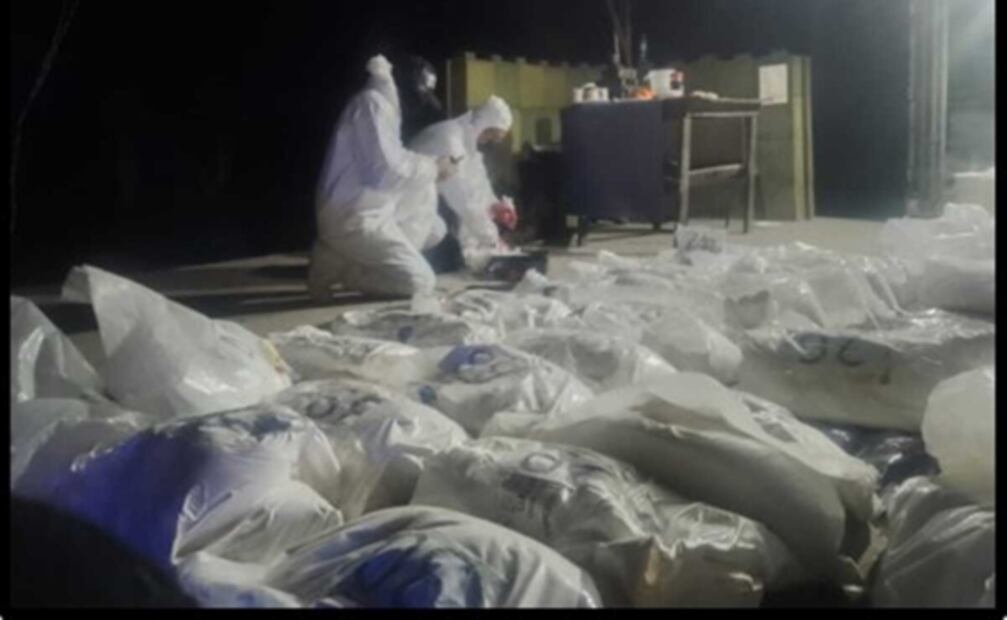 Aseguran 280 kilos de fentanilo y 720 kilos de medicamentos controlados en Sinaloa