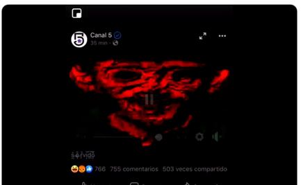 Canal 5, en redes sociales, transmite en la madrugada video perturbador
