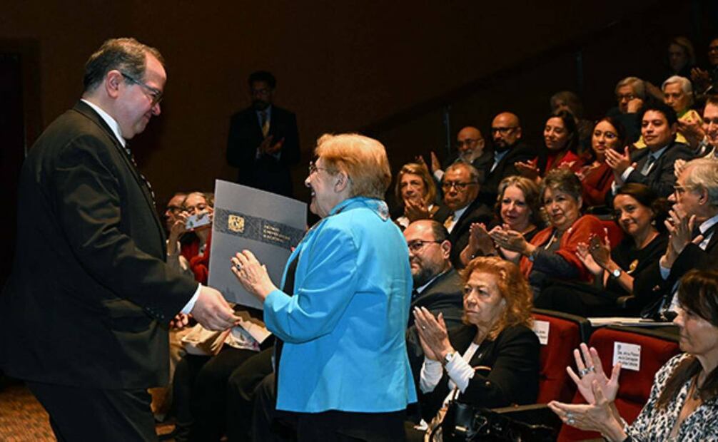 El rector de la UNAM, Leonardo Lomelí Vanegas, durante la entrega del Premio Universidad Nacional y la Distinción Universidad Nacional para Jóvenes Académicos 2025. Foto: Especial