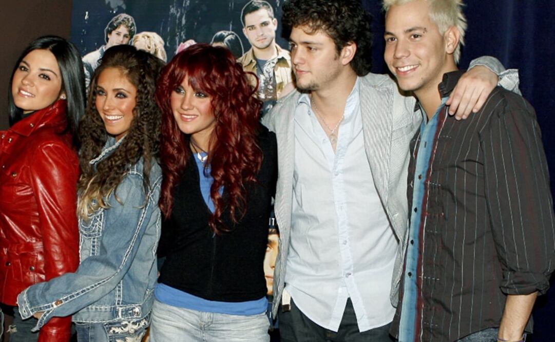El grupo mexicano RBD, durante el acto de presentación de su gira de conciertos por España (2007). Foto: Archivo El Universal