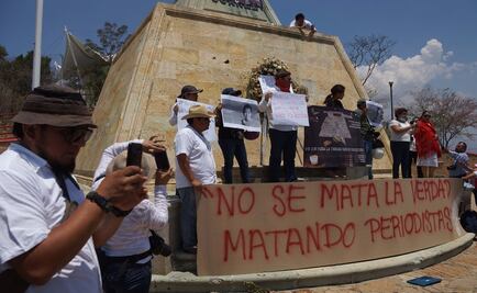 Protestan contra agresiones a periodistas en Oaxaca