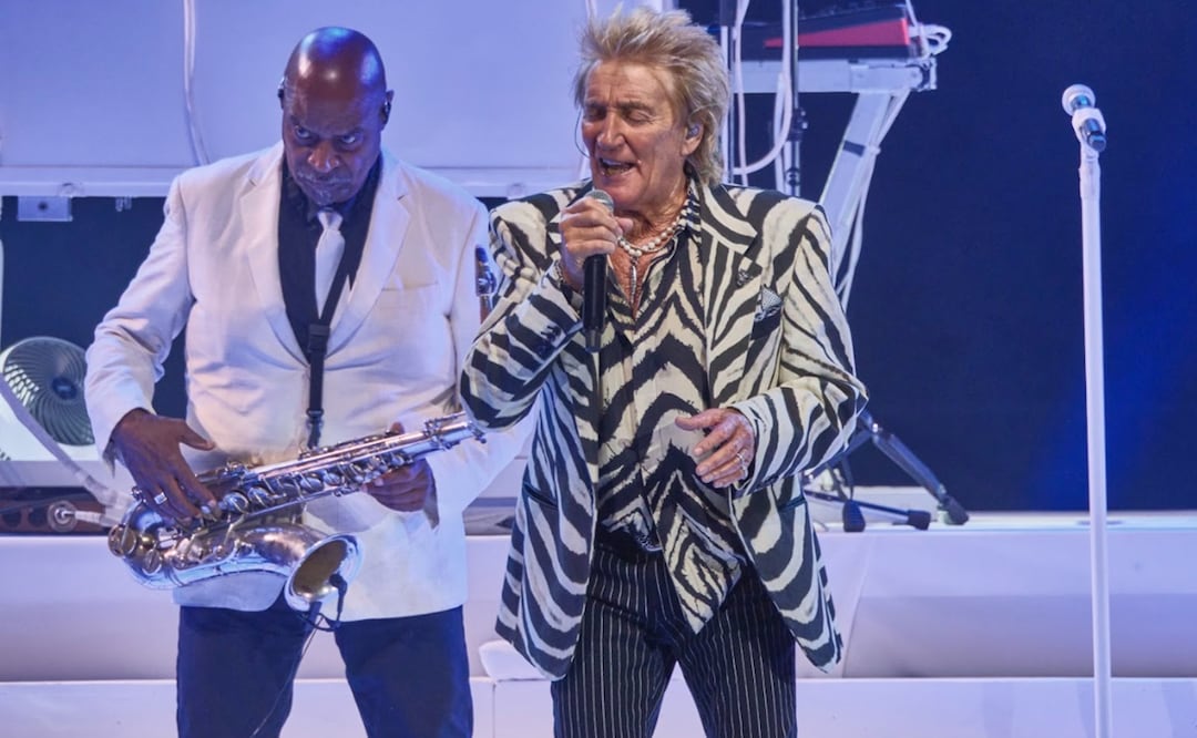 Rod Stewart en el Palacio de los Deportes.
FOTO CORTESÍA OCESA: Liliana Estrada.