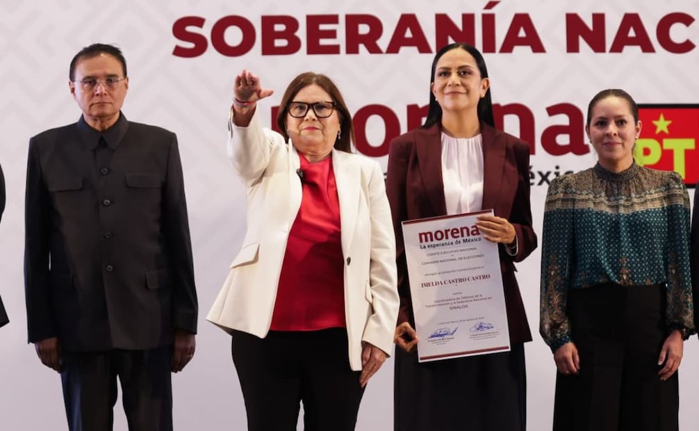 La coordinadora estatal en defensa de la transformación y la soberanía nacional en Sinaloa, Imelda Castro. Foto: Carlos Mejía / EL UNIVERSAL