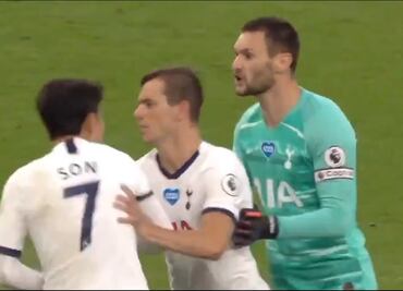Hugo Lloris y Heung-Min Son casi llegan a los golpes en pleno partido