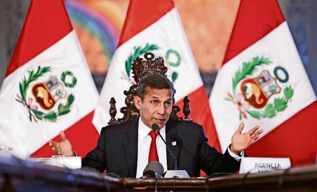 Ollanta Humala, durante una rueda de prensa, en Lima. Foto: EFE/Archivo