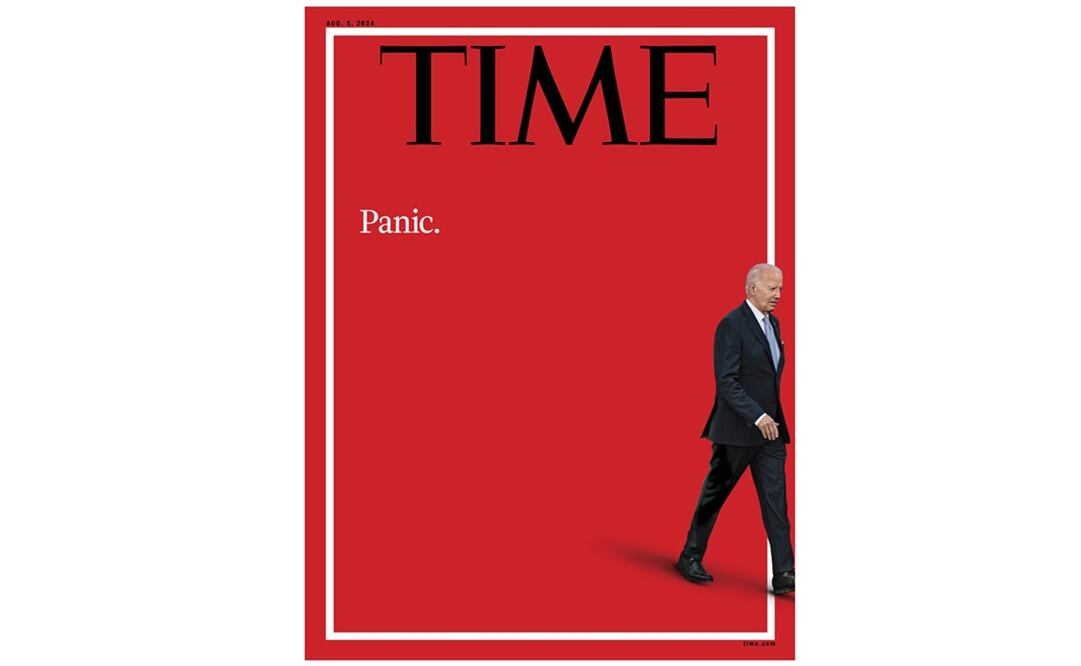 La revista Time publicó esta imagen tras el debate presidencial presentado la noche del jueves. Foto: X @TIME