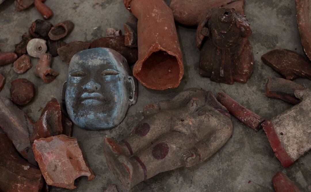 Fragmento de una obra de la exposición "Todos los siglos son un solo instante" de Cynthia Gutiérrez. Foto: Néstor Ramírez Vega / EL UNIVERSAL