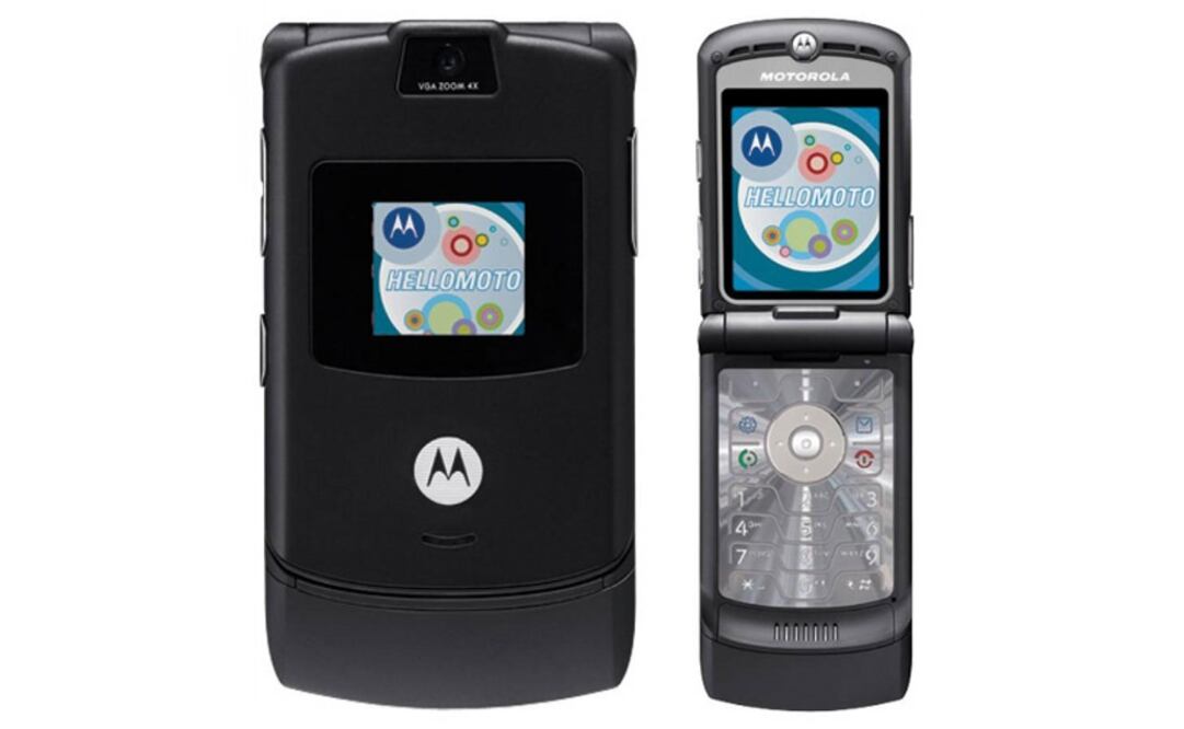 El Motorola RAZR. Los modelos de cartera estuvieron de moda hace algunos ayeres 