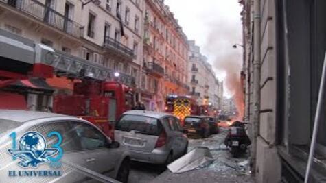 Explosión en París deja varios muertos; dos eran bomberos