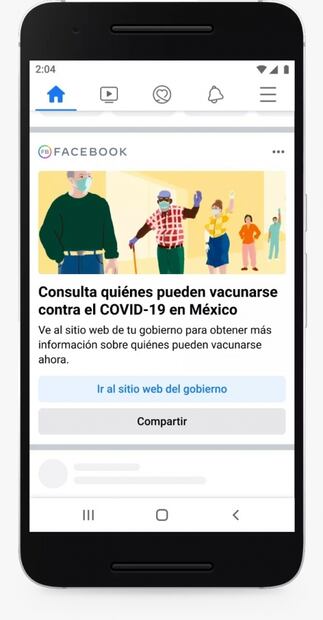 Facebook acercará información sobre la vacunación en México