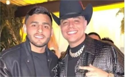 Alexis Vega 'sale' de fiesta con Eduin Caz de Grupo Firme en plena recuperación por su lesión