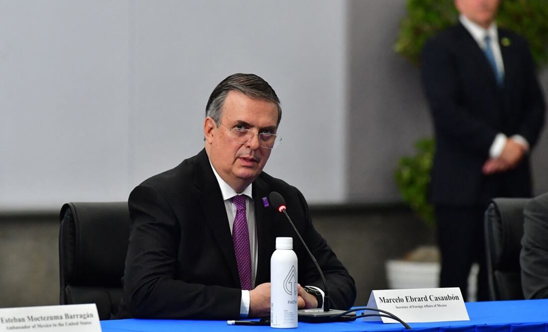 Marcelo Ebrard, canciller de México, acudió en representación del presidente Andrés Manuel López Obrador, a la Cumbre de las Américas en Los Angeles, Estados Unidos. Foto: AFP