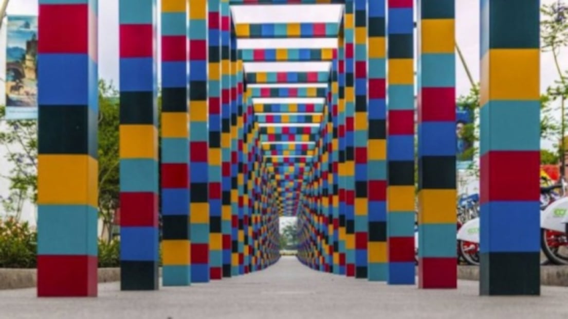 La Pérgola Ixca, la escultura más instagrameable de Vicente Rojo