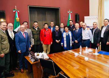 Ante reforma al Infonavit, Rosa Icela se reúne con líderes sindicales; acude Romero Oropeza, Coparmex y Concamin