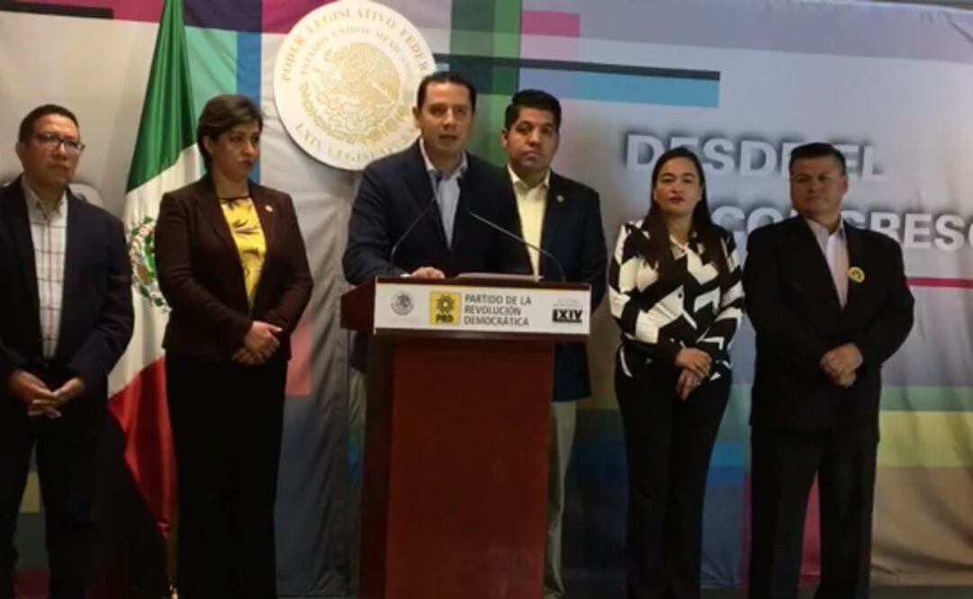 Integrantes del grupo parlamentario del PRD en la Cámara de Diputados. Foto: Especial