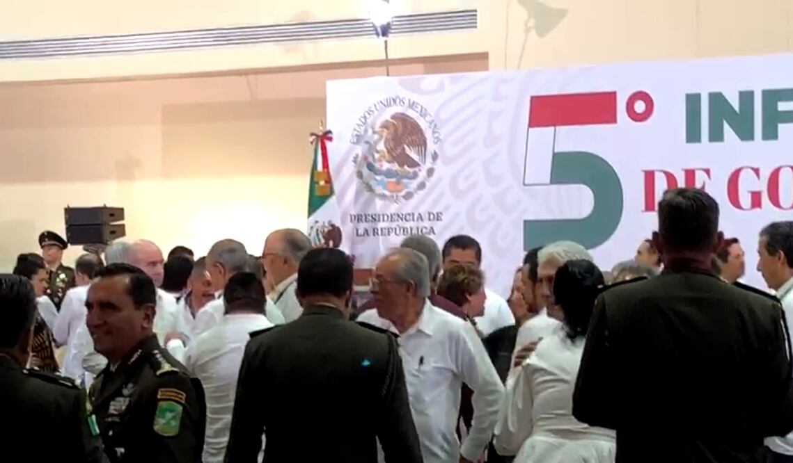 Estos son los gobernadores de oposición que asistieron al Quinto Informe de Gobierno de AMLO en Campeche. Foto: especial