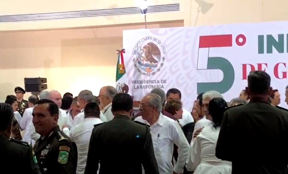 Estos son los gobernadores de oposición que asistieron al Quinto Informe de Gobierno de AMLO en Campeche. Foto: especial