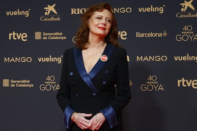 Susan Sarandon y su discurso político en los Goya: "el mundo está tan dominado por la violencia"