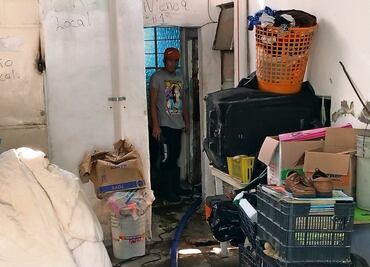 Desborda drenaje en la Aviación Civil y anega viviendas