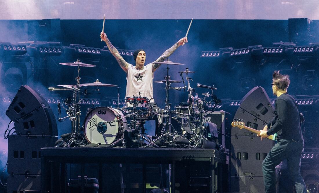 Blink 182 se presentó esta noche en el Estadio GNP ante miles de sus fans. Foto: de Yaretzy M. Osnaya EL UNIVERSAL