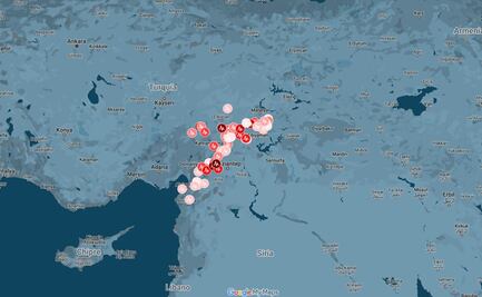 Mapa interactivo muestra dónde ocurrieron los terremotos en Turquía y su intensidad
