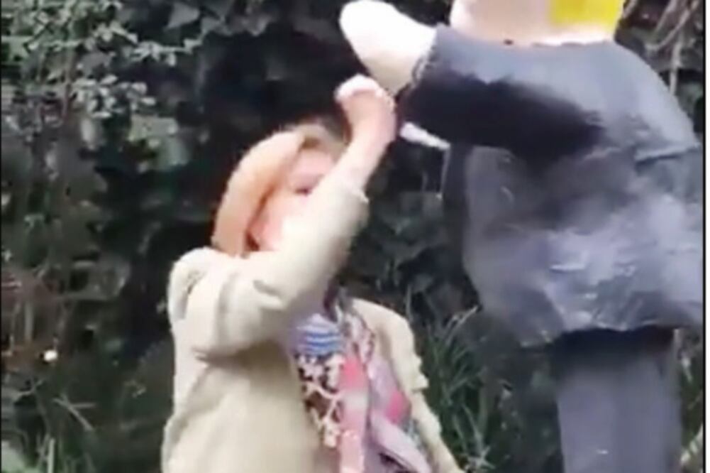 Guadalupe Loaeza subió a sus redes sociales un video, en el que se le ve apuñalar una piñata con la figura de Trump (TOMADA DE VIDEO)