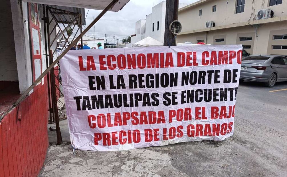 Productores del campo protestan en Sinaloa (14/10/2025). Foto: Especial