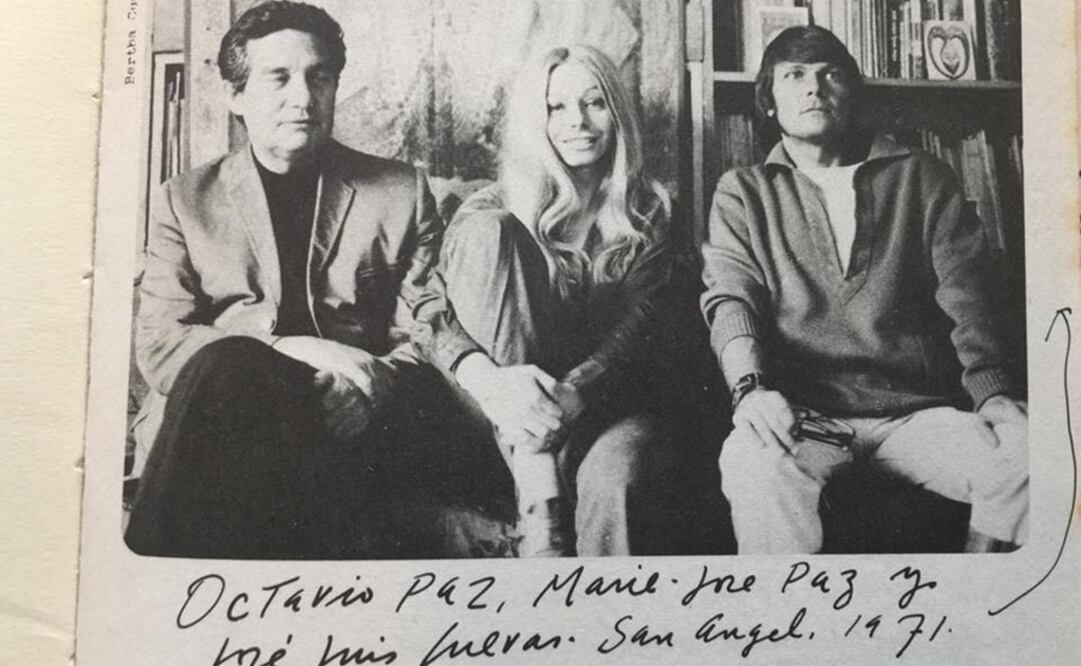 Octavio Paz, Marie Jo Trimini y José Luis Cuevas, 1971, Cortesía