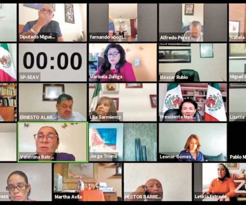 Al finalizar la sesión virtual del Congreso local únicamente permanecían 46 legisladores. ESPECIAL