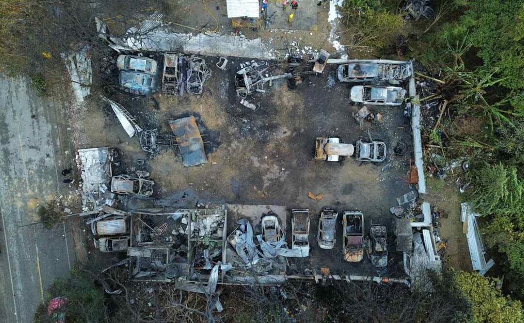 Explosión en gasera de Tabasco; deja 14 vehículos dañados y dos lesionados (18/01/2026). Foto: Luma López / EL UNIVERSAL