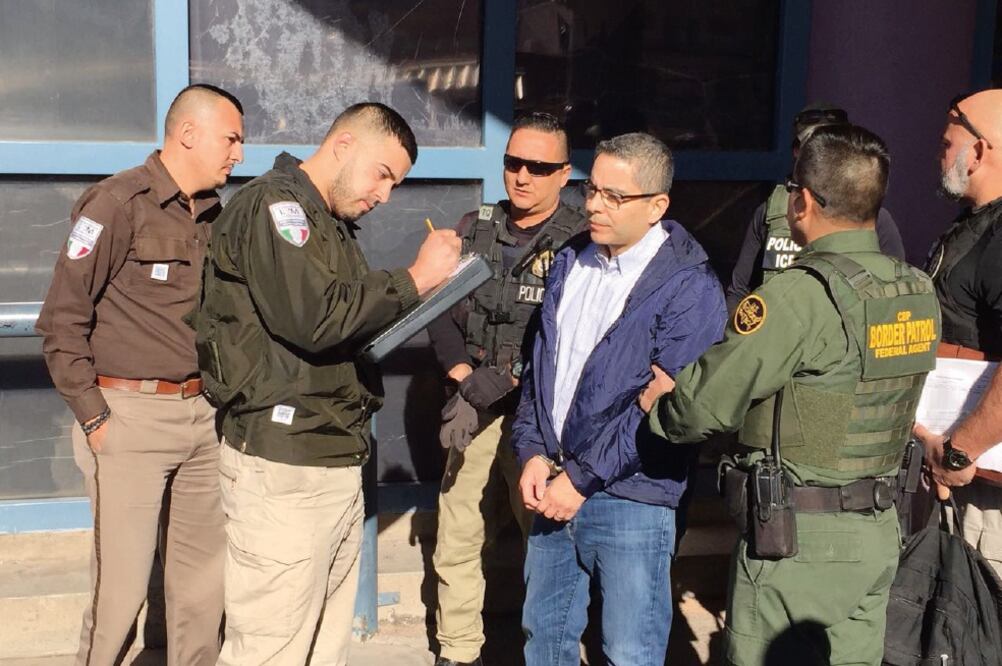 Roberto Romero López, ex secretario de Gobierno en el sexenio de Guillermo Padrés, fue deportado de Estados Unidos y entregado a autoridades de Sonora. (CORTESÍA)