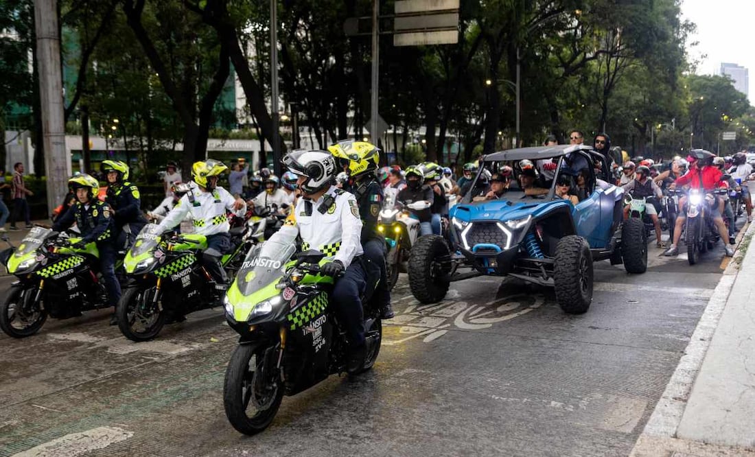 En rodada convocada por Sandra Cuevas se hizo valer el Reglamento de Tránsito: Pablo Vázquez.
Foto: Hugo Salvador / EL UNIVERSAL