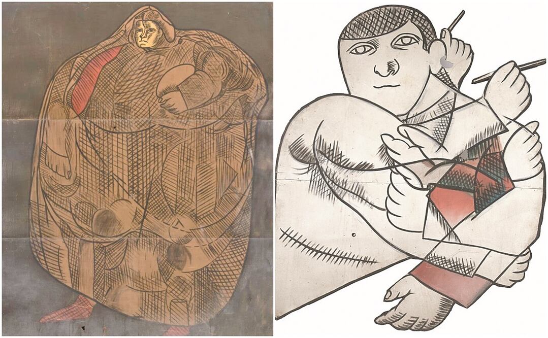 Imagen de las dos partes de Mural efímero que serán subastadas. Fotos: CORTESÍA: CASA MORTON