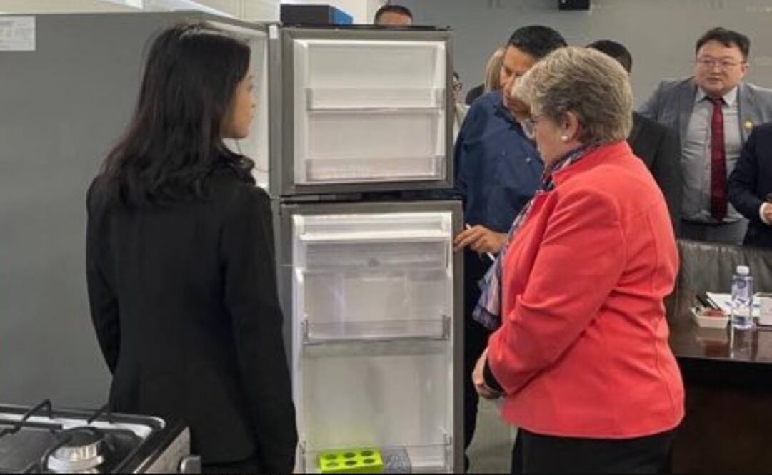 “Visitamos Midea en China", indicó la secretaria de Relaciones Exteriores. Foto: SRE