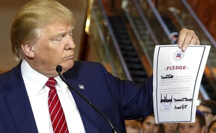 Trump firma compromiso de lealtad republicano