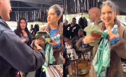 Rosalía se pasea por La Lagunilla; así fue captada junto a uno de sus fans