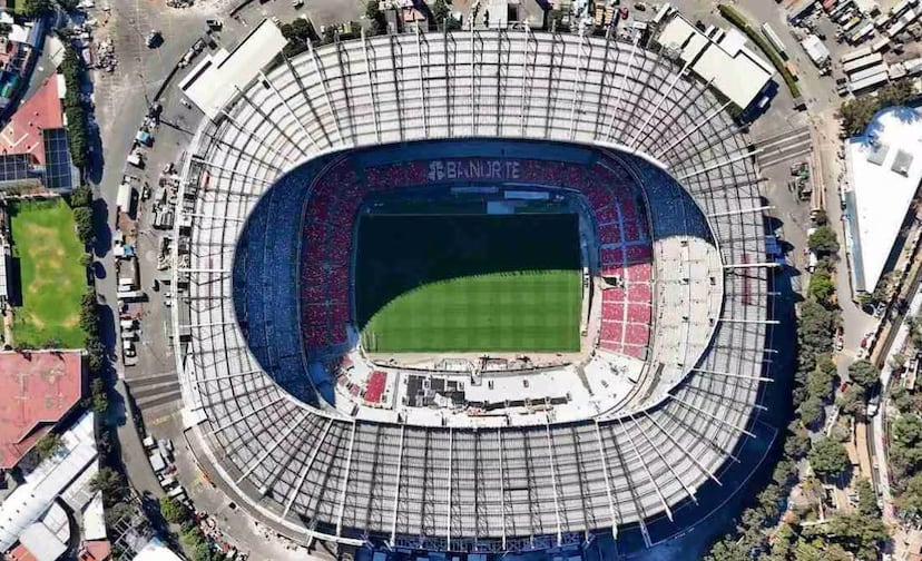 Una vista desde las alturas del Estadio Azteca. FOTO: Paola Reyes | EL UNIVERSAL