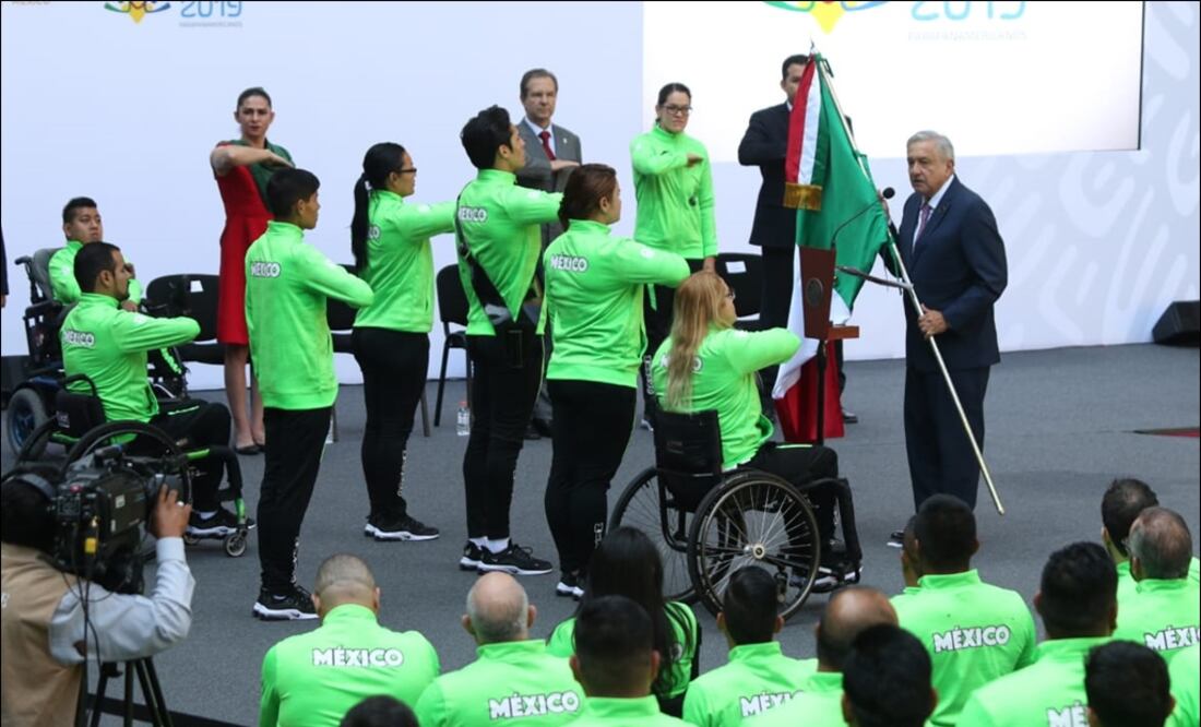ABANDERAMIENTO DE LA DELEGACIÓN MEXICANA VI JUEGOS PARAPANAMERICANOS LIMA, PERÚ 2019. FOTOS: CARLOS MEJÍA/ EL UNIVERSAL