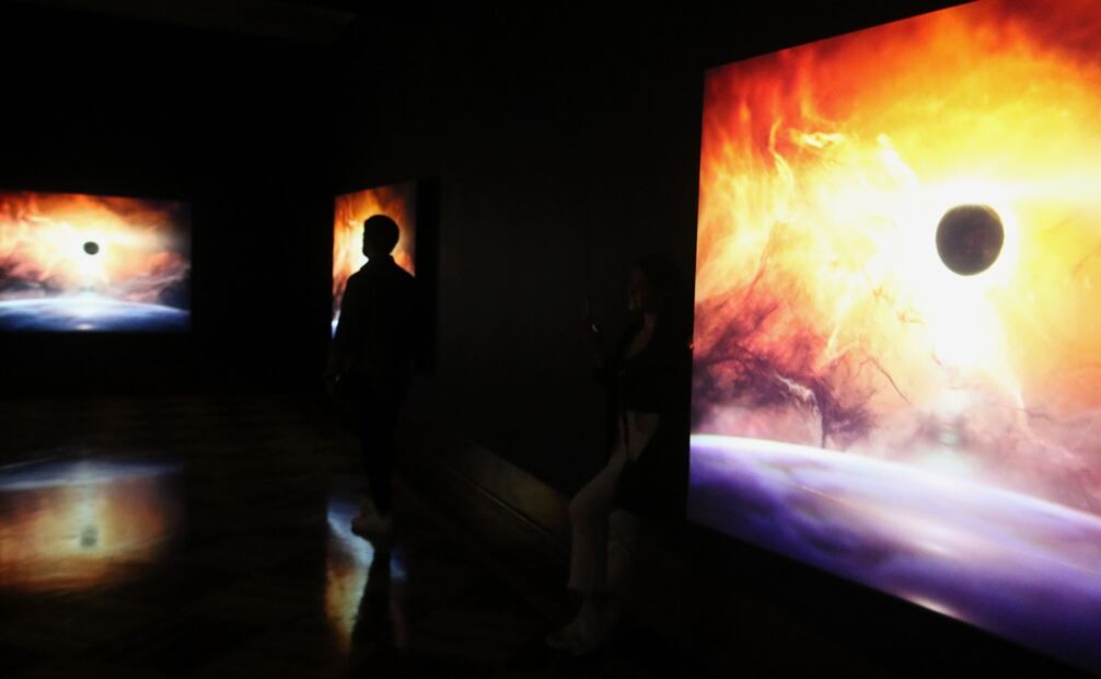 Aspectos de la exhibición "Dioses y Máquinas". Fotos: Carlos Mejia/ El Universal.