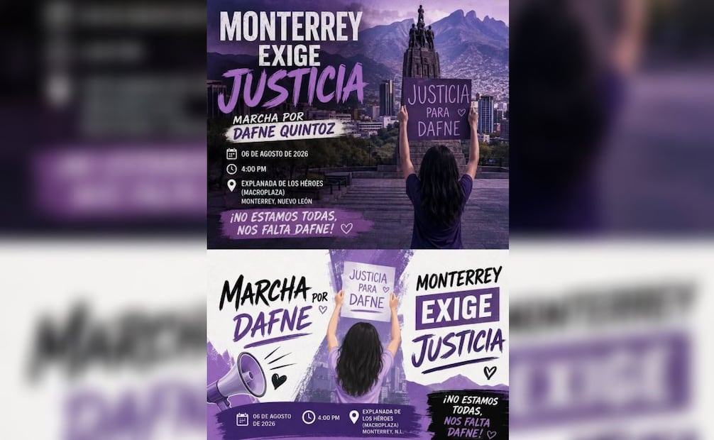Caso Dafne Zapata: Anuncian tres marchas en distintas zonas de país; piden dejar de encubrir a los culpables del feminicidio.
Foto: Especial.