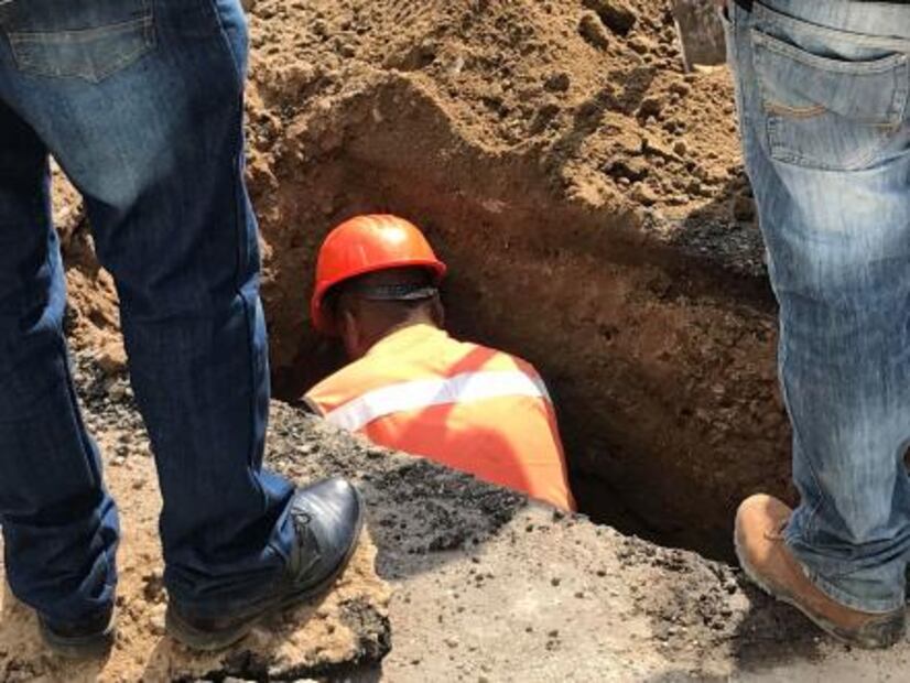 Se registra hundimiento a unos metros de donde se abrió socavón en Reforma